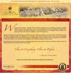 NC Golf Communities Web Site
